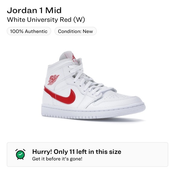 Jordan 1 mid (University red) - Picture 5 of 5